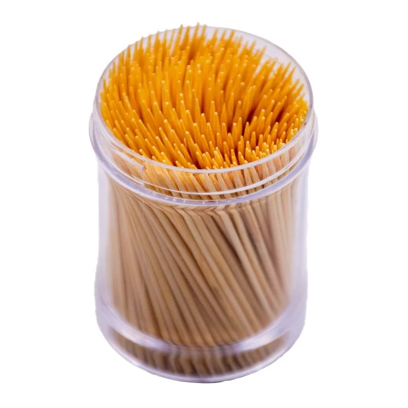 

1050 шт., оптовые одноразовые бамбуковые зубочистки, натуральный бамбук, хорошее качество, зубочистки в штучной упаковке, портативные бамбуковые зубочистки