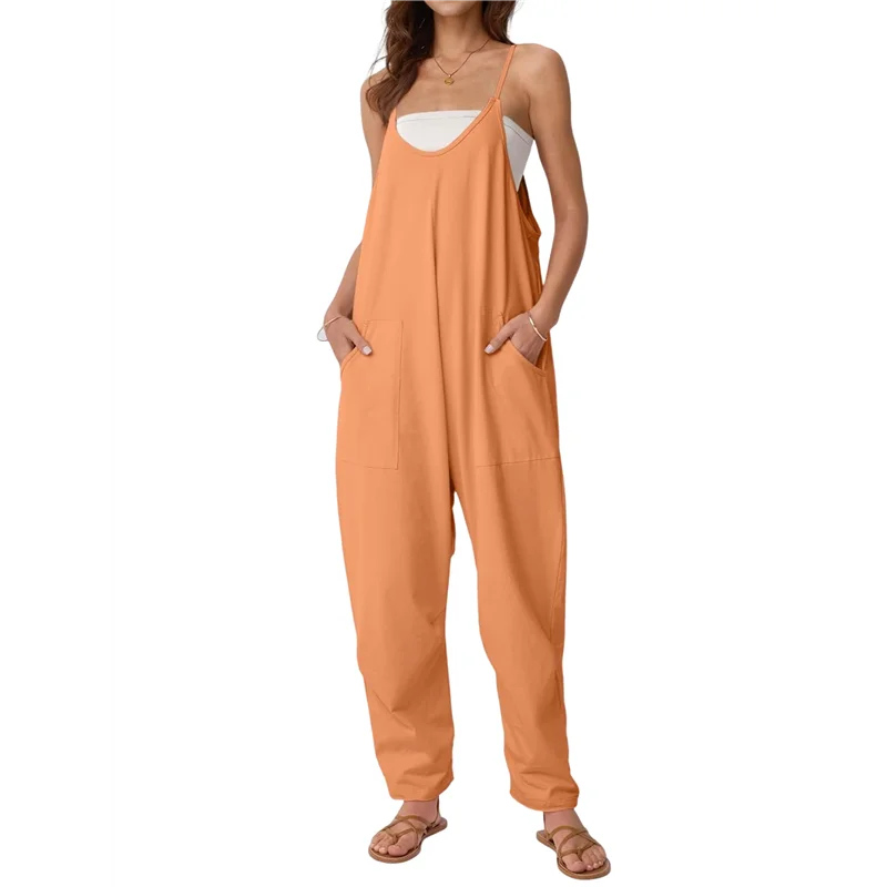

ABRT-Jumpsuits For Women Casual Summer Outfits Rompers Comfy Beach Vacation Trendy Overalls Fashion Clothes