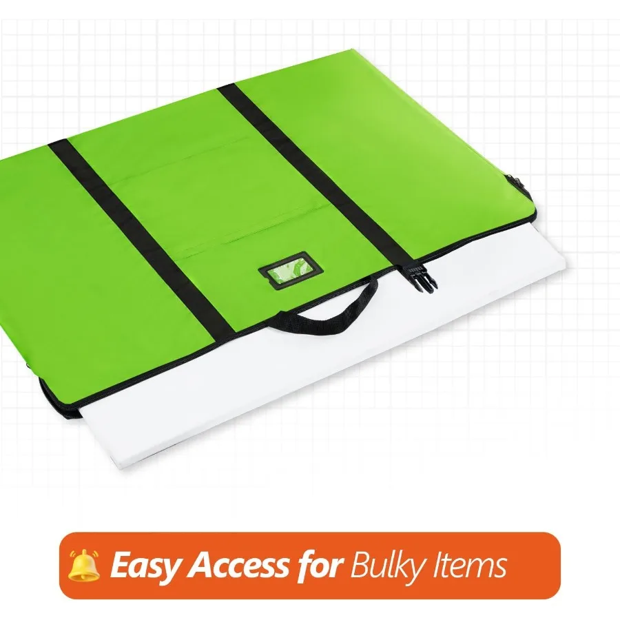 Large Size Art Portfolio Bag 24 x 36 Inches Lightweight Nylon Shoulder Bag with Handle and Zipper for Efficient Poster Storage