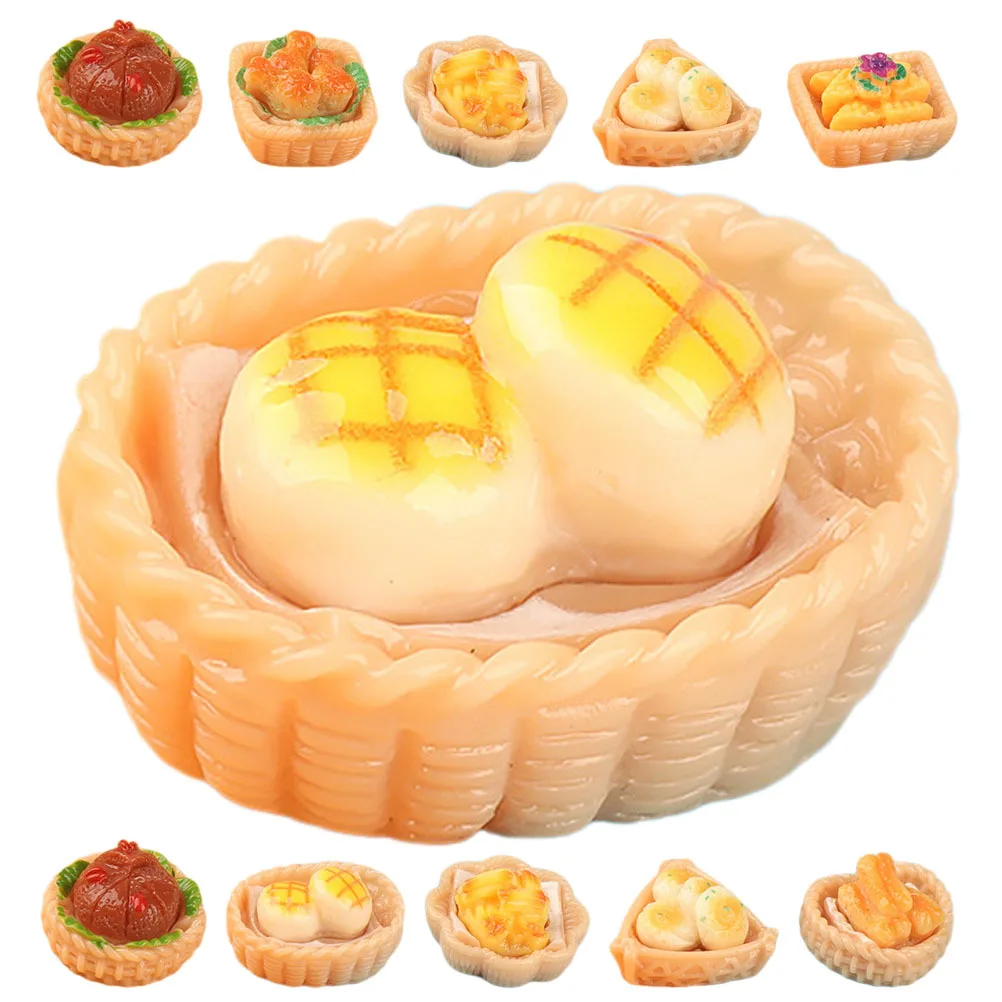 

15pcs Diy Food Mini Kitchen Scene Decor Fake Food Props Tiny House Accessories Montessori Educational Pretend Play Set