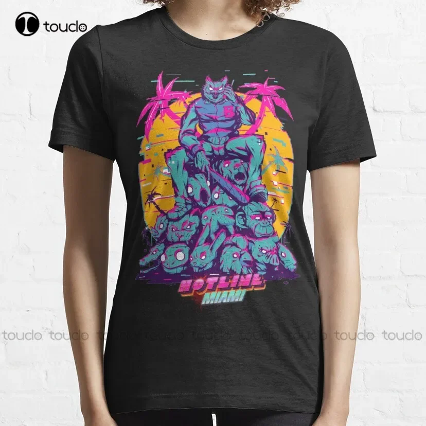 Hotline Miami Classic T-Shirt Women Tshirts Loose Fit Custom Aldult Teen Unisex Digital Printing Tee Shirt Xs-5Xl Cotton Shirts