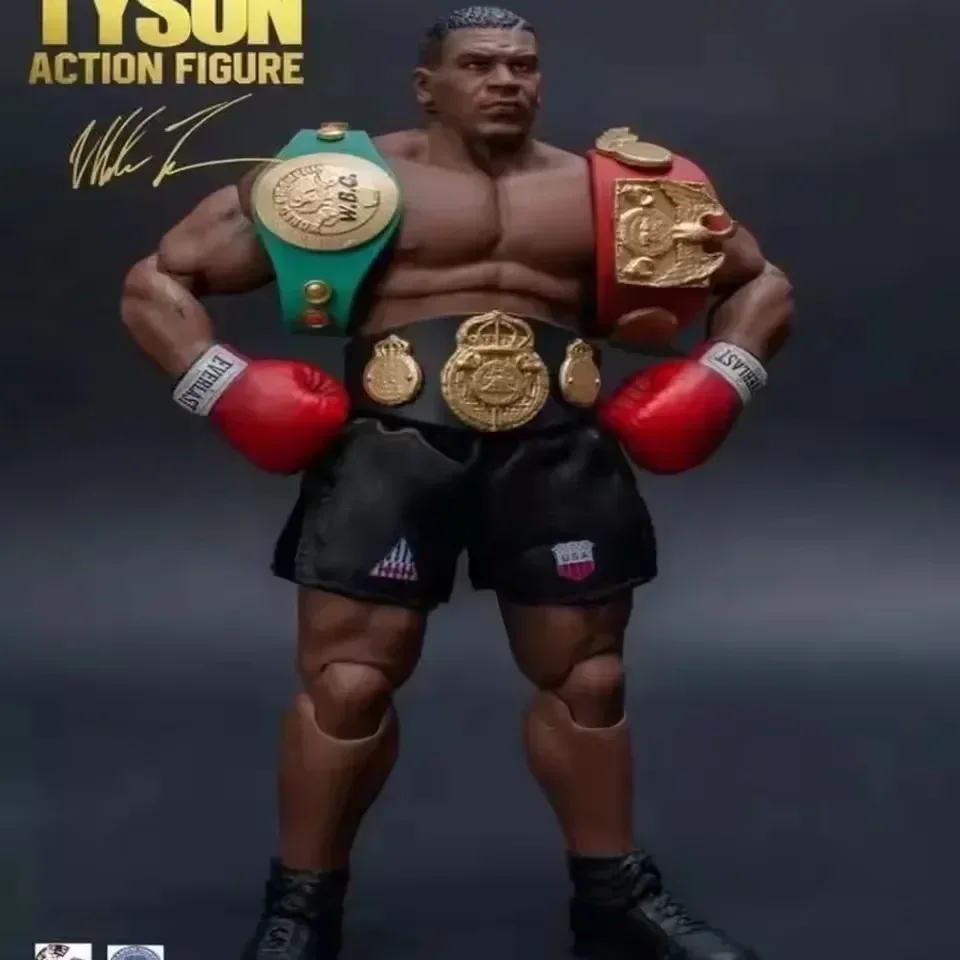 3헤드 페이스 스톰 토이즈 복싱 복서 챔피언 마이크 타이슨 파이널 라운드 마이크 타이슨 액션 피규어 수집용 모델 장난감 생일 선물