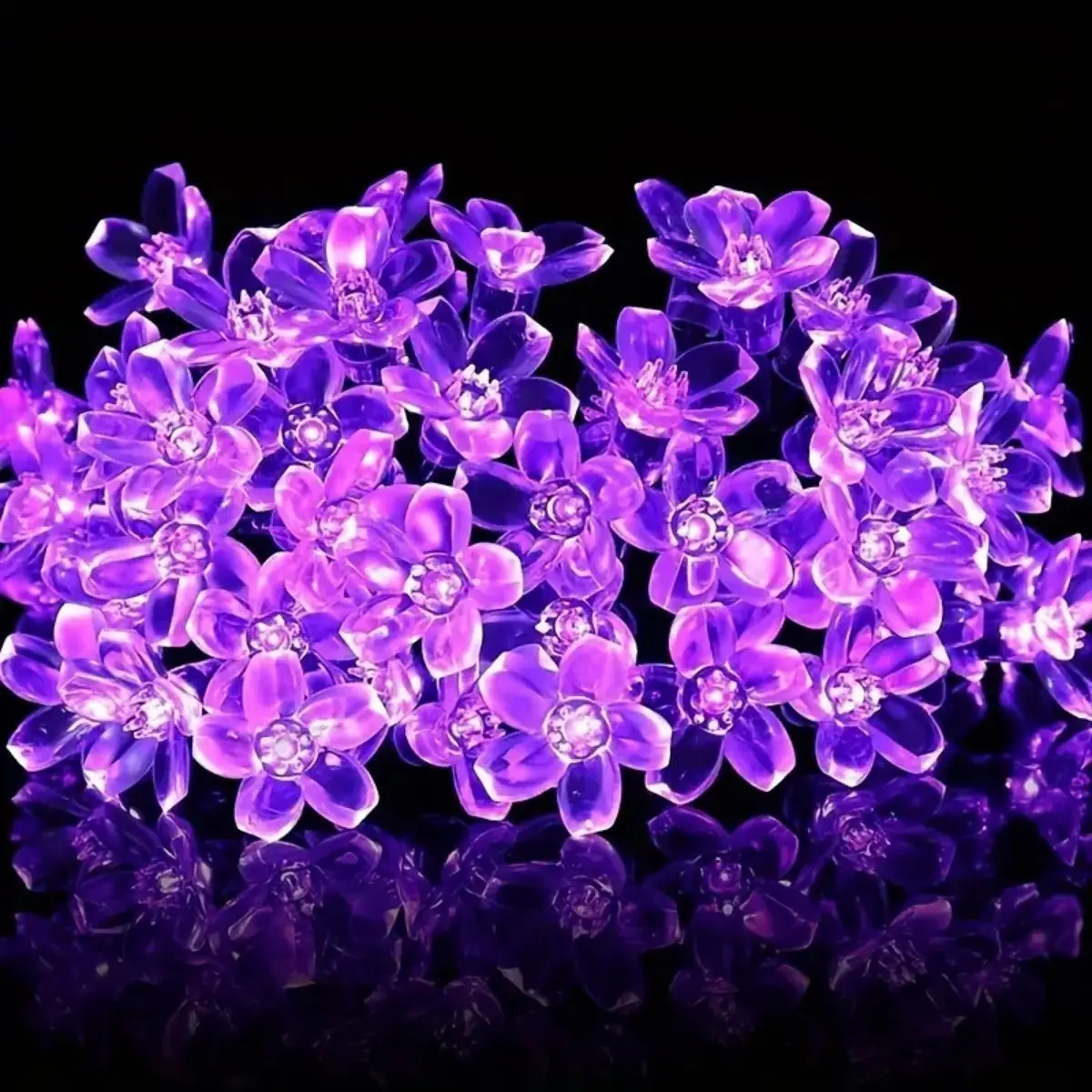 1set, Solar Cherry Blossom Light String, Waterproof Solar Patio Lights,Halloween Decorations Lights Outdoor