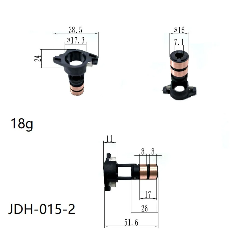 

16*7,1*51,6*2 кольцо подходит для Bosch генератор медной головки коллектор кольцо скольжения Подходит для Howo Volkswagen