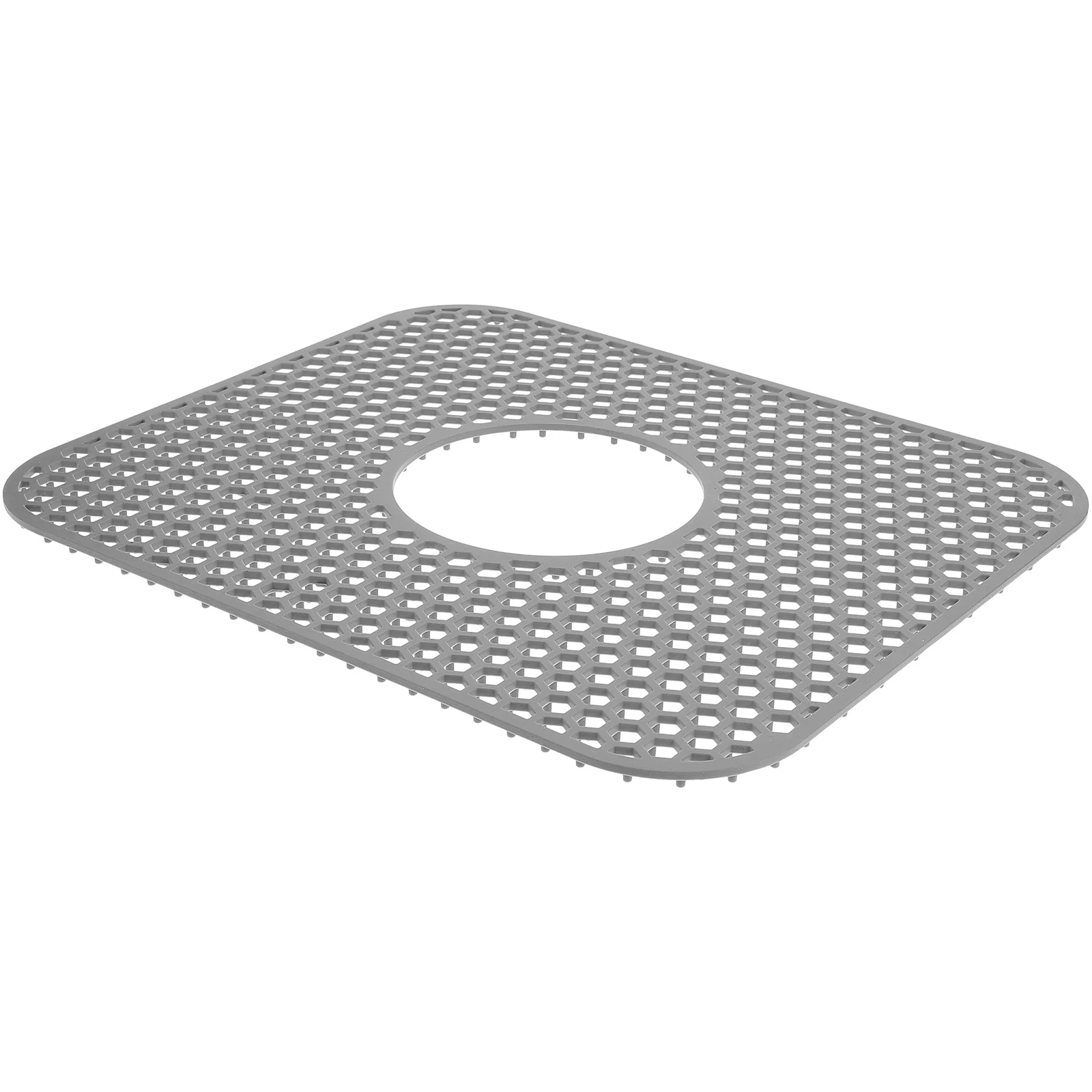 

Hollow Drainable Sink Mat Kitchen Protector Pad Non-Slip Drying Rack For Countertop Faucet Area Dish Drying Storage