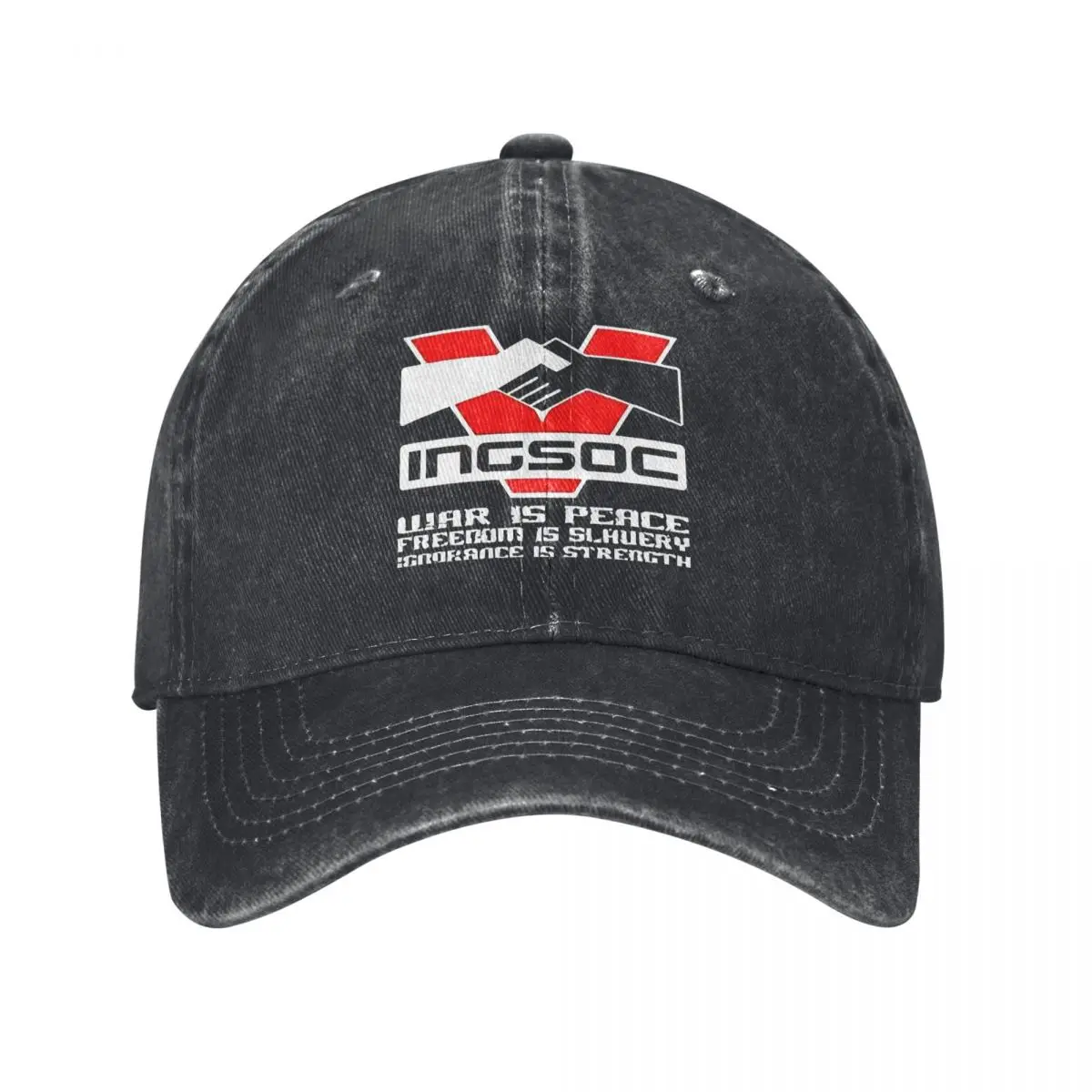 Ny 2024 INGSOC George Orwell Slogan 1984 sombrero de mezclilla gorras de diseño transpirable gorra de béisbol para hombres y mujeres