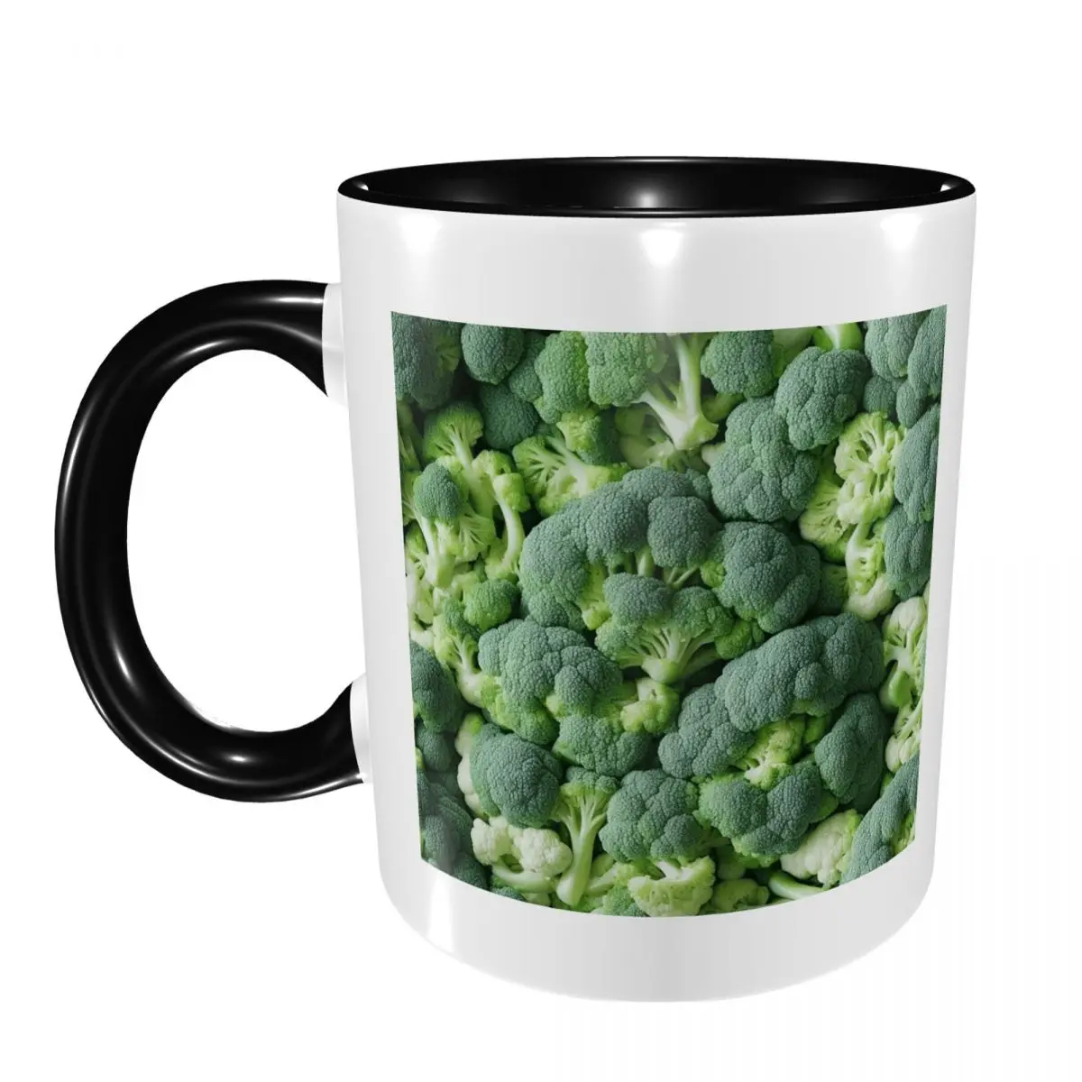 Broccoli And Cauliflower Mug Funny Ceramic Coffee Cups Tea Mugs Milk Cup Drinkware Gifts for Friends