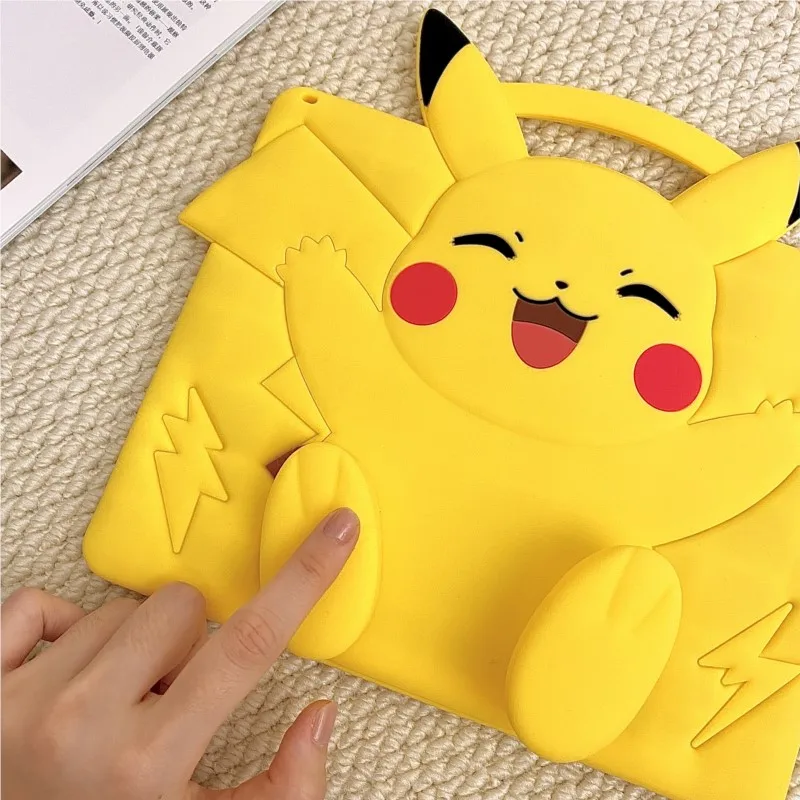 Etui 3D Cartoon Anime Pokémon Pikachu na iPada Mini 1-7/Air 1-6/Pro 9.7-11 (2018-2025)/7-9/10 generacji M3, obudowa na tablet dla dzieci — zdjęcie produktu 6