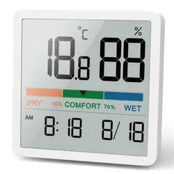 Fashion LCD Digital Hygrometer Indoor Thermometer Room Thermometer and Humidity Gauge Weather Station Monitor For Home Office