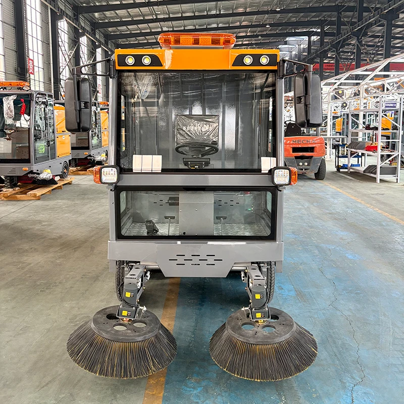 Clean Road Sweeping Machine Electric Street Cleaner Automatic Dumping Sweeper Environmental Protection Sweeper Excluding Freight