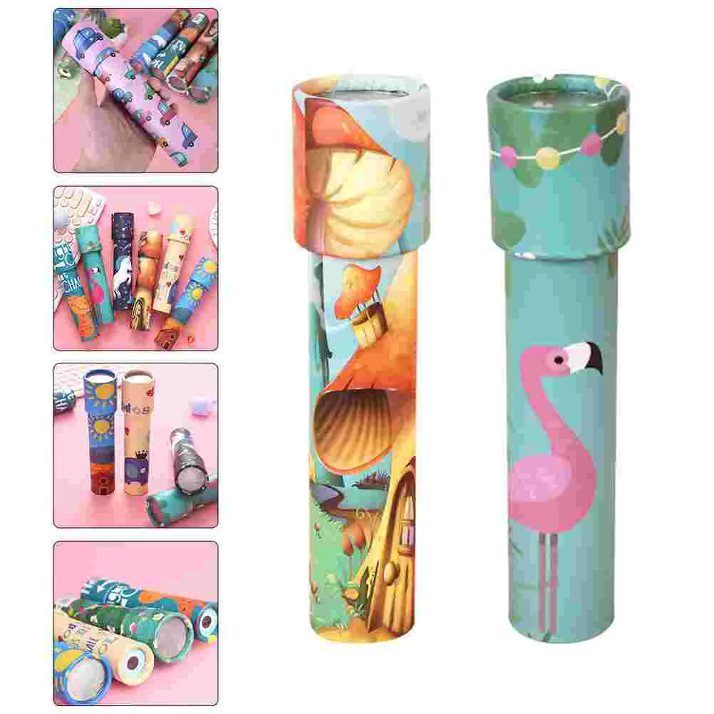 

2 Pcs Kaleidoscope Toy Kids Rotatable Puzzle Kaleidoscopes Toddler Party Favors