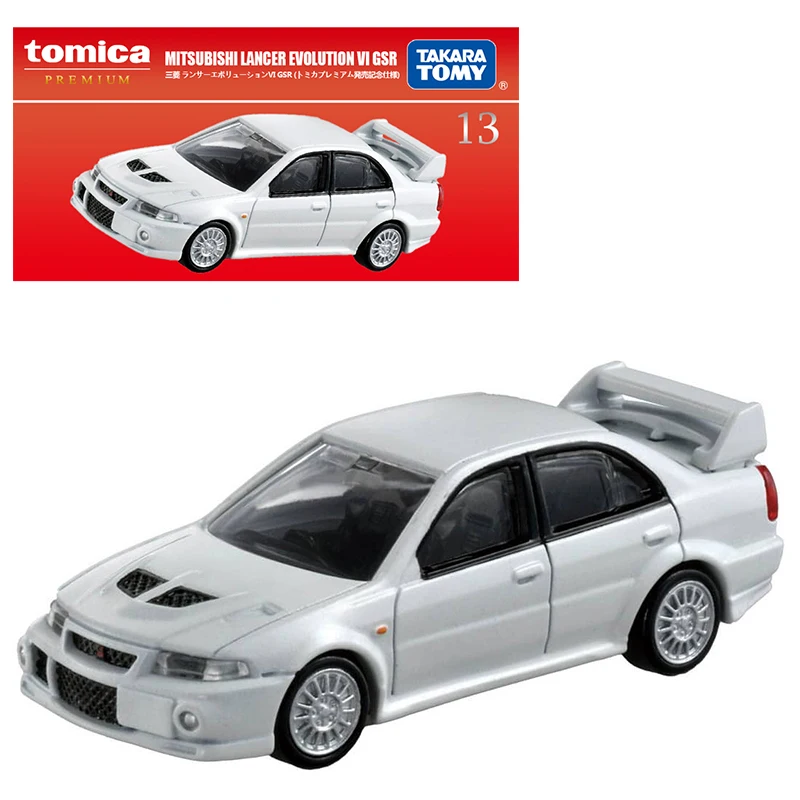 Takara Tomy Tomica Premium 13 Mitsubishi Lancer Evolution VI GSR 1/61 Metal Cast Car Model Vehicle Toys Boy Collectable