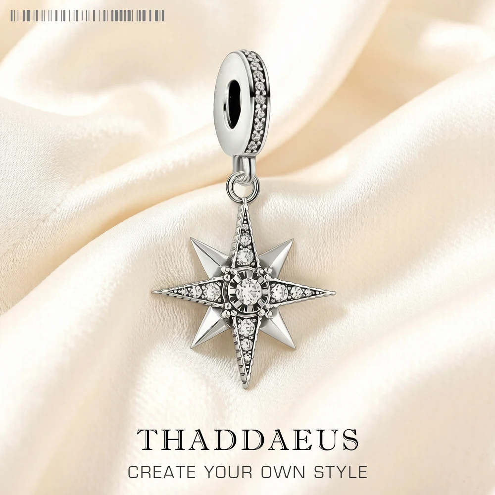 Charms Royalty Star New 925 Sterling Silver Dangle Pendants Fashion Jewelry Making Handmade Craft For Women Men