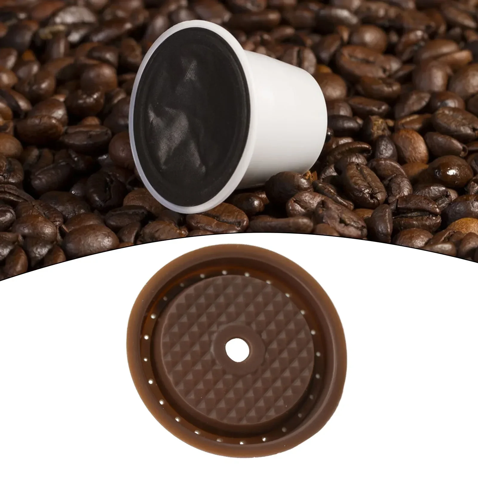 59 Mm Coffee Silicone Cap Lids To Refilled Capsules For VertuoLine Reusable 150-180 Degrees Celsius High Temperature Resistance