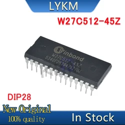 1-5/PCS New Original W27C512-45Z W27C512-45 DIP28 memorizer chip In Stock