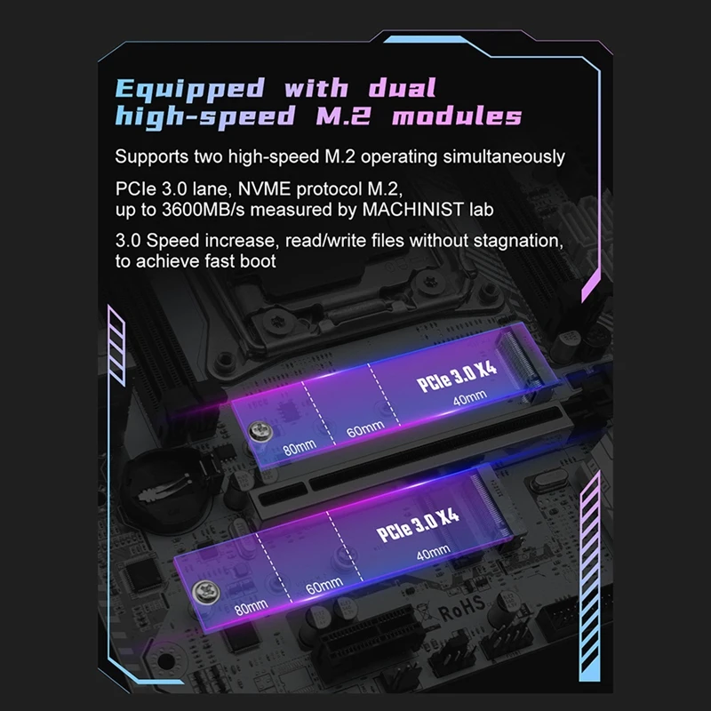 

【T68X】X99 K9 Материнская плата LGA 2011-3 VRM Охлаждающий вентилятор Поддержка 4X DDR4 RAM Поддержка процессоров серии Xeon E5 V3/V4/ядерных процессоров серии 17