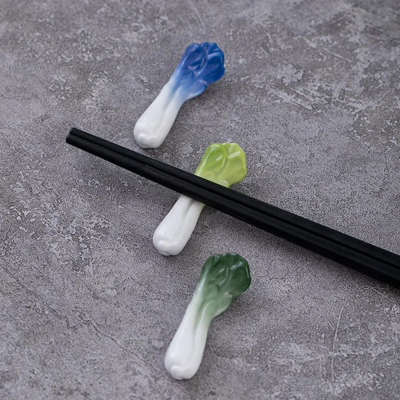 Keramische Chopstick Houder Japanse Stijl Champignon Chili Groente Chop Stick Rekken Keuken Decoratieve Lepel Vorksteun Servies