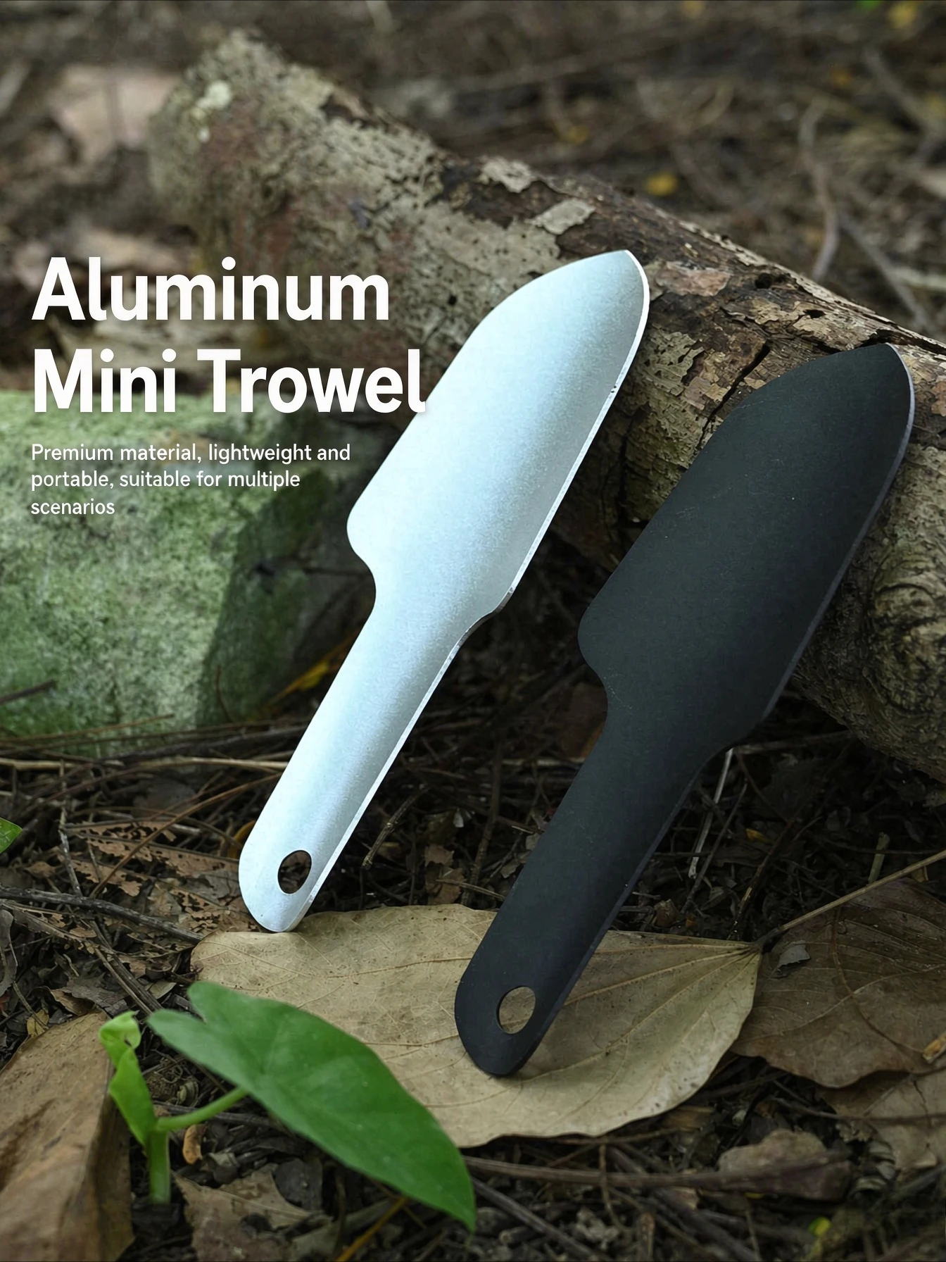 Ultralight Aluminum Alloy Small Shovel Portable Hand Trowel for Camping Gardening Soil Digging Outdoor Survival Tool