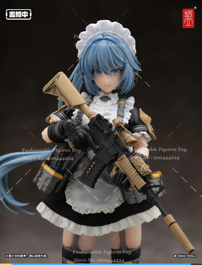 

Равлик Ракушка RA-02 1/12 Женщины Солдат Tokiwa Kazune Kawaii Maid Killer Fighting Girl 6 "Экшн-фигурка Полный набор Коллекционная модель