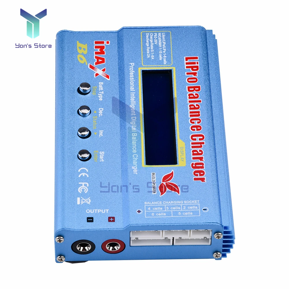 IMAX B6 Li-Ion แบตเตอรี่เครื่องชาร์จ RC Lipo NiMh NiCD แบตเตอรี่ Balancer ชาร์จ Discharger จอแสดงผล LCD