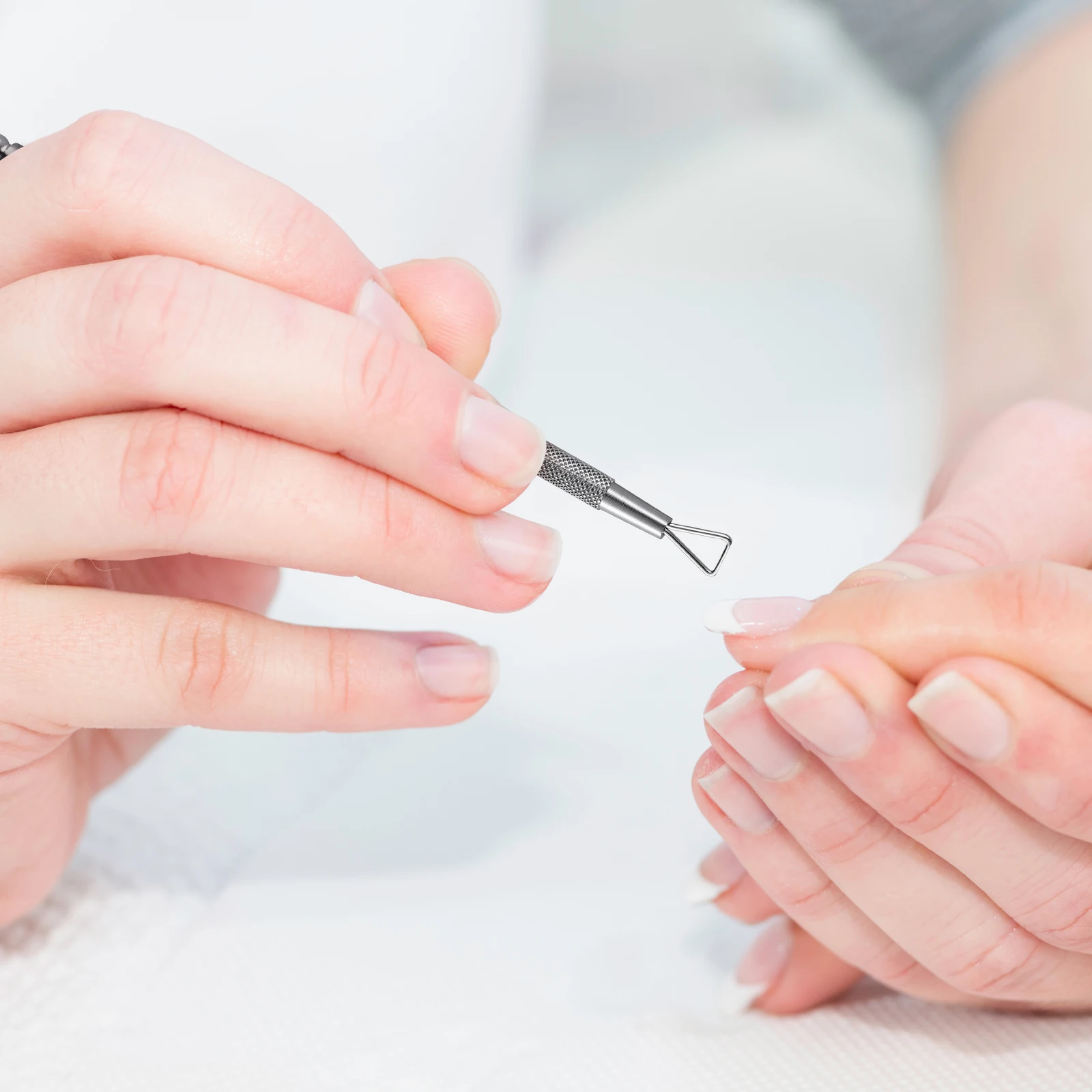 

4 Pcs Nail Paint Remover Armor Removal Planer Silver Polish Stainless Steel Cuticle Pusher Scraper Child