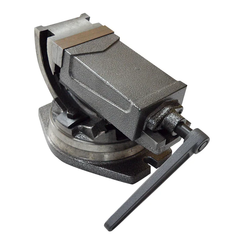 CNC Milling Machine 4 Inch Inclinable Angle Solid Flat Tongs 360-Degree Rotary Precision Taper Vise