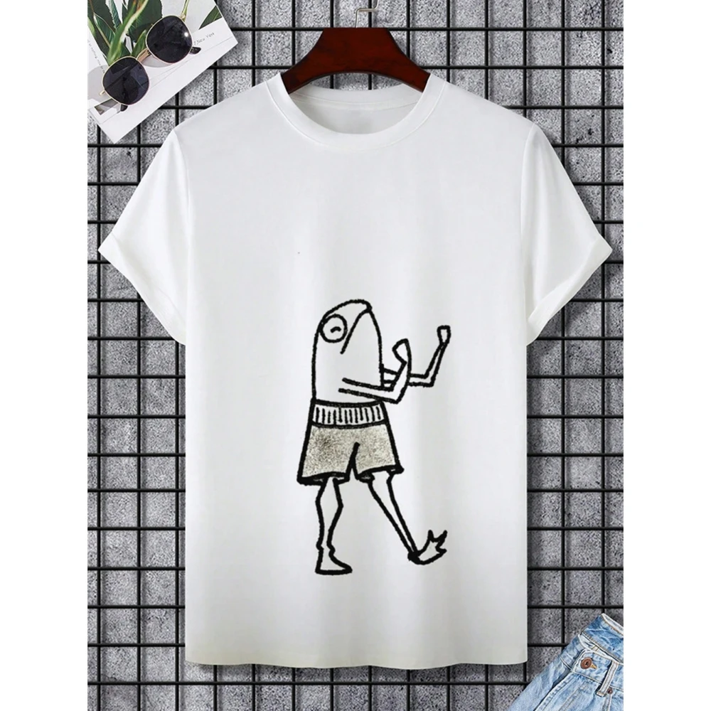 Cartoon Men\'s T-Shirt Casual Fashion 3d Print Short Sleeved Summer T-Shirt For Men Clothing Street Breathable T Shirt Top Tee