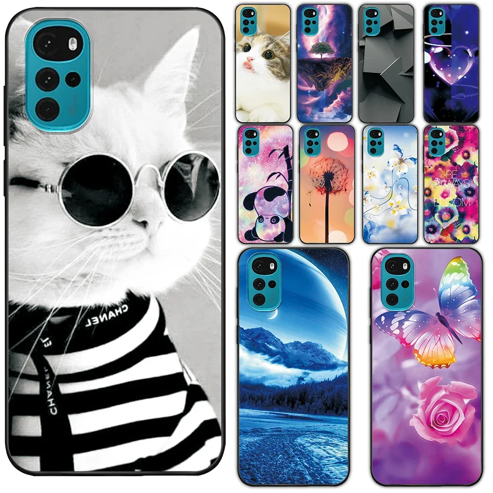 For Motorola Moto G22 Case G22 Soft Silicone TPU Funda Cases for Moto G22 Cover Shockproof Cat Coque for MotoG22 G 22 6.5\'\' Capa