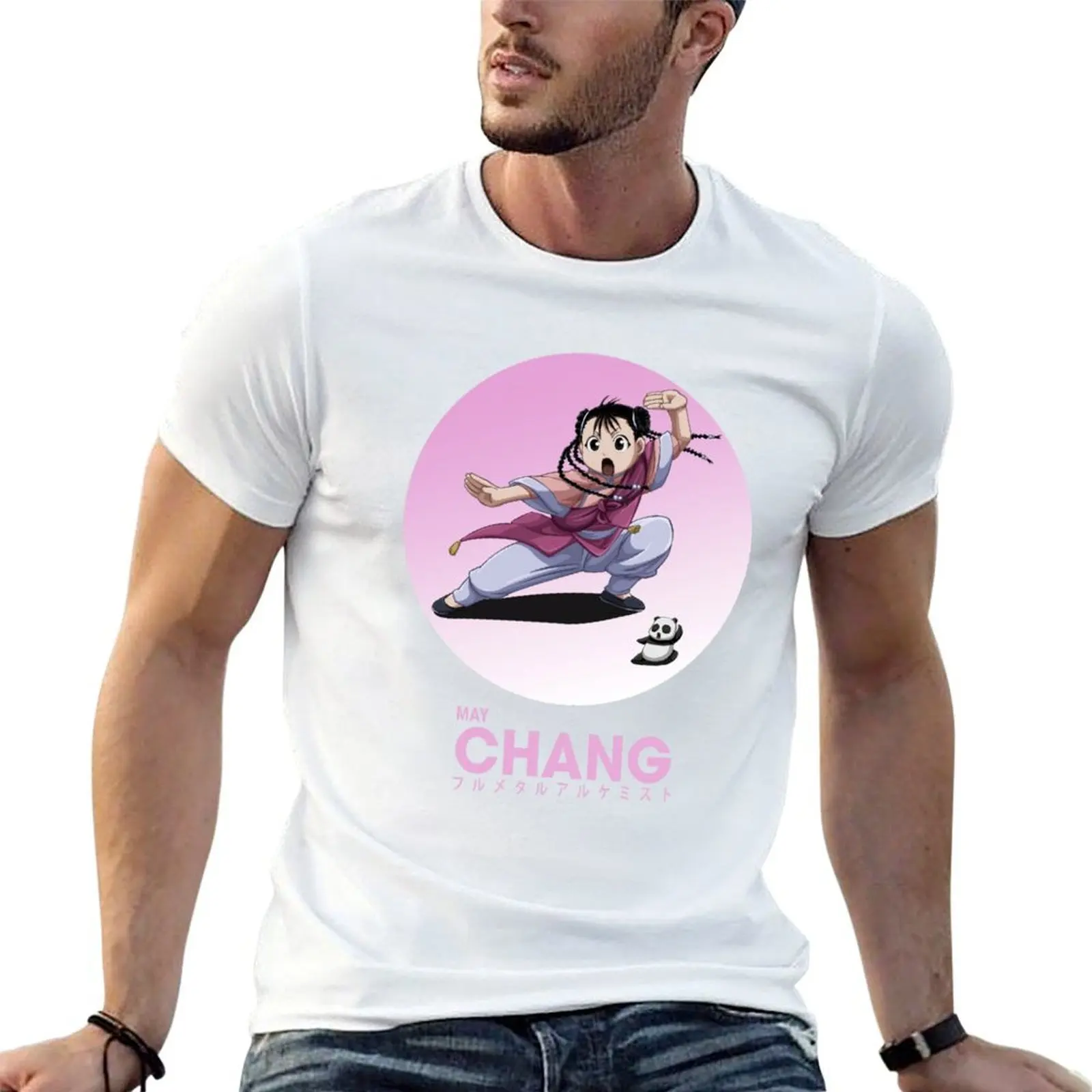 

Vintage Love Fullmetal Alchemist Anime Character May Chang T-Shirt man graphic t shirt T-Shirt