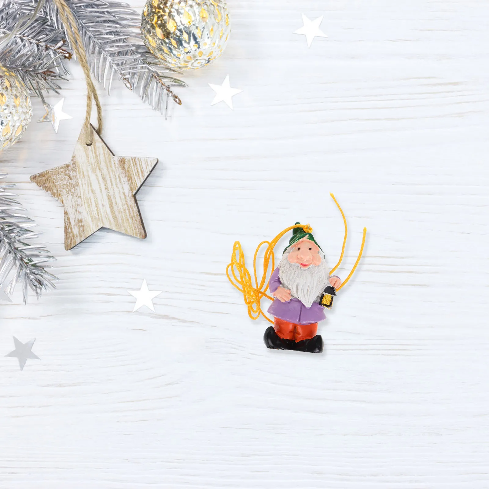 

Christmas Hanging Gnome Resin Decor Small Resin Gnome Figure Suspended Xmas Tree Ornament Room Hanging Decoration