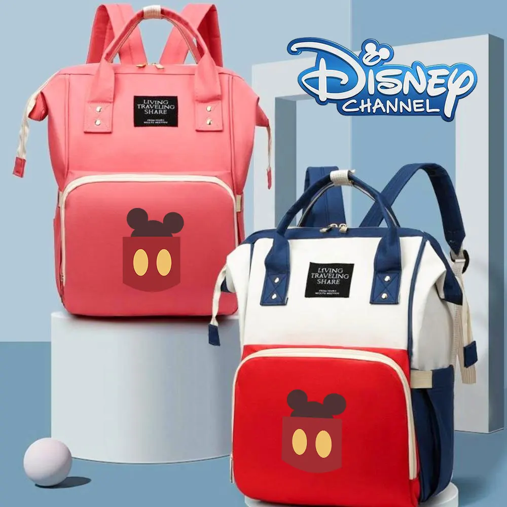 

Mickey Themed Baby Care Backpack, Waterproof Large Capacity Diaper Bag for Moms, Stylish and Practical for Everyday Adventures