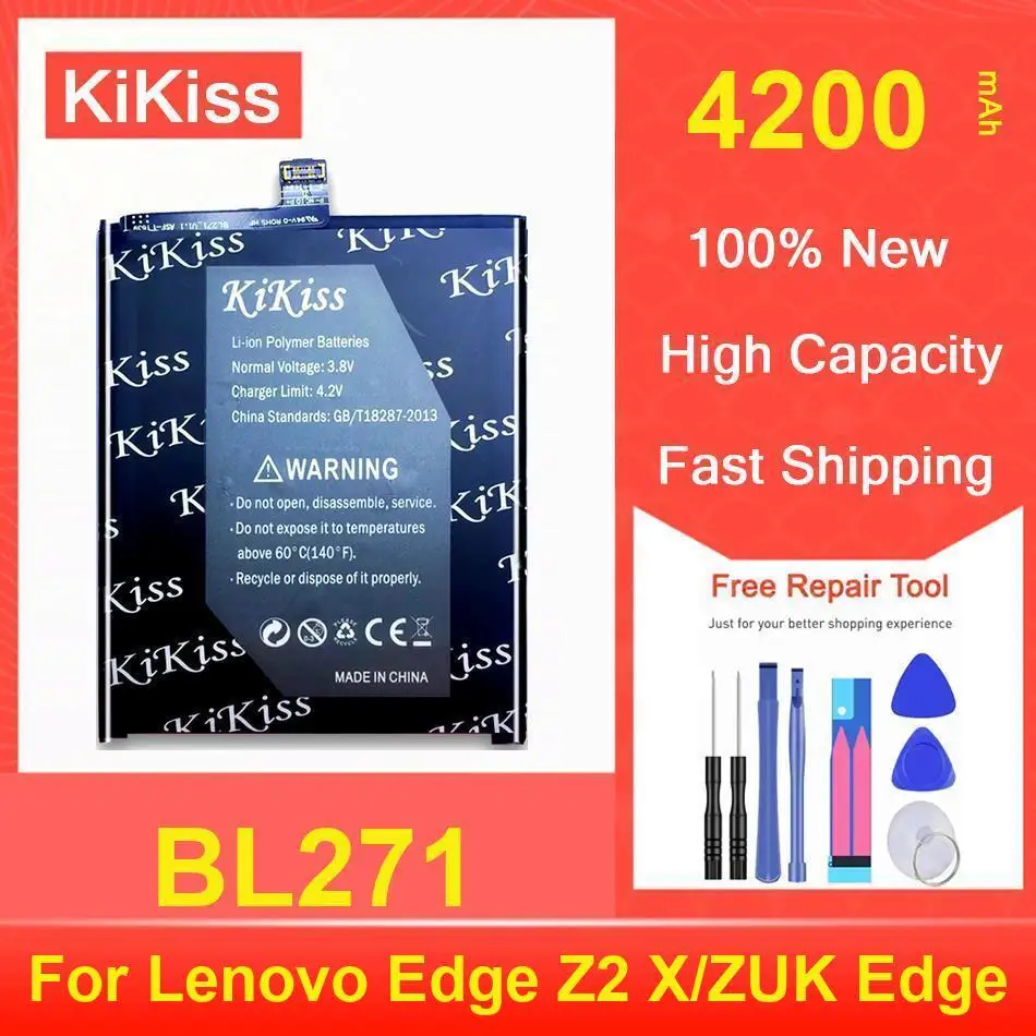 

Kikiss Battery 4200Mah BL271 For Lenovo Edge Z2 X/ZUK