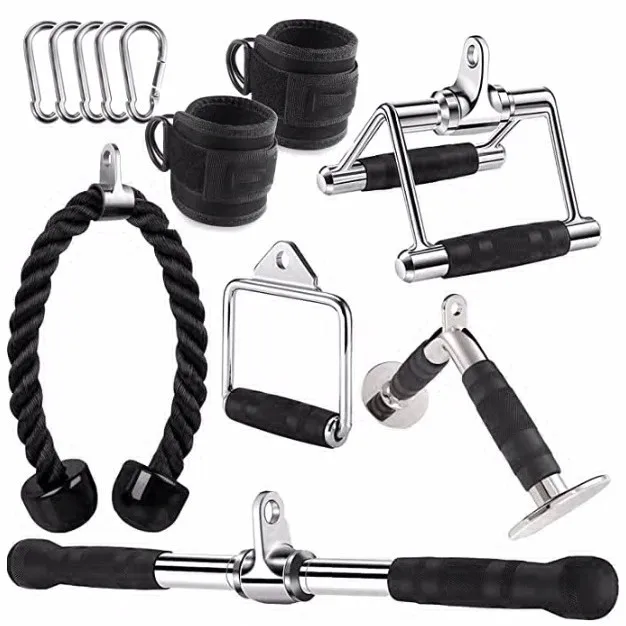 Portable Fitness Equipment Accessories, Gantry Frame, V-shaped Handle, High Position Pulling Rod, Single and Double Ended Rope