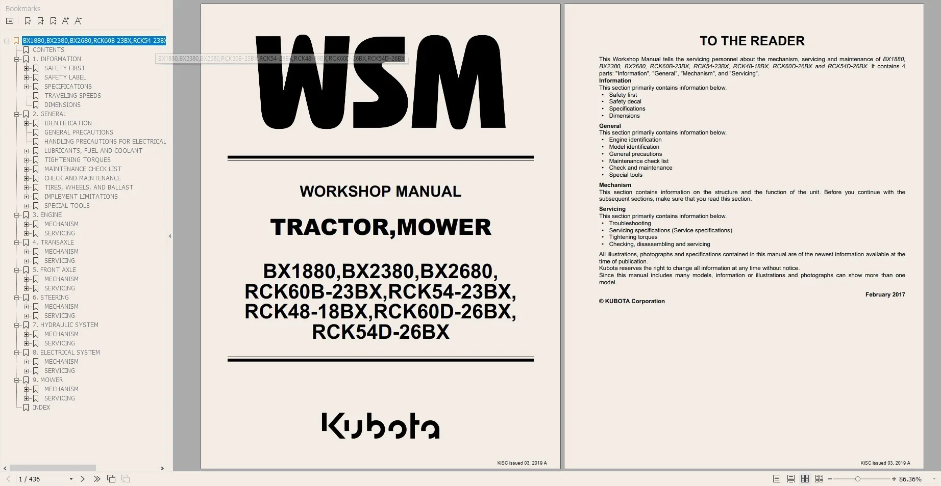 AutoCD Kubota Construction, Tractor & Engine Workshop Services Operator & Parts Manual DVD