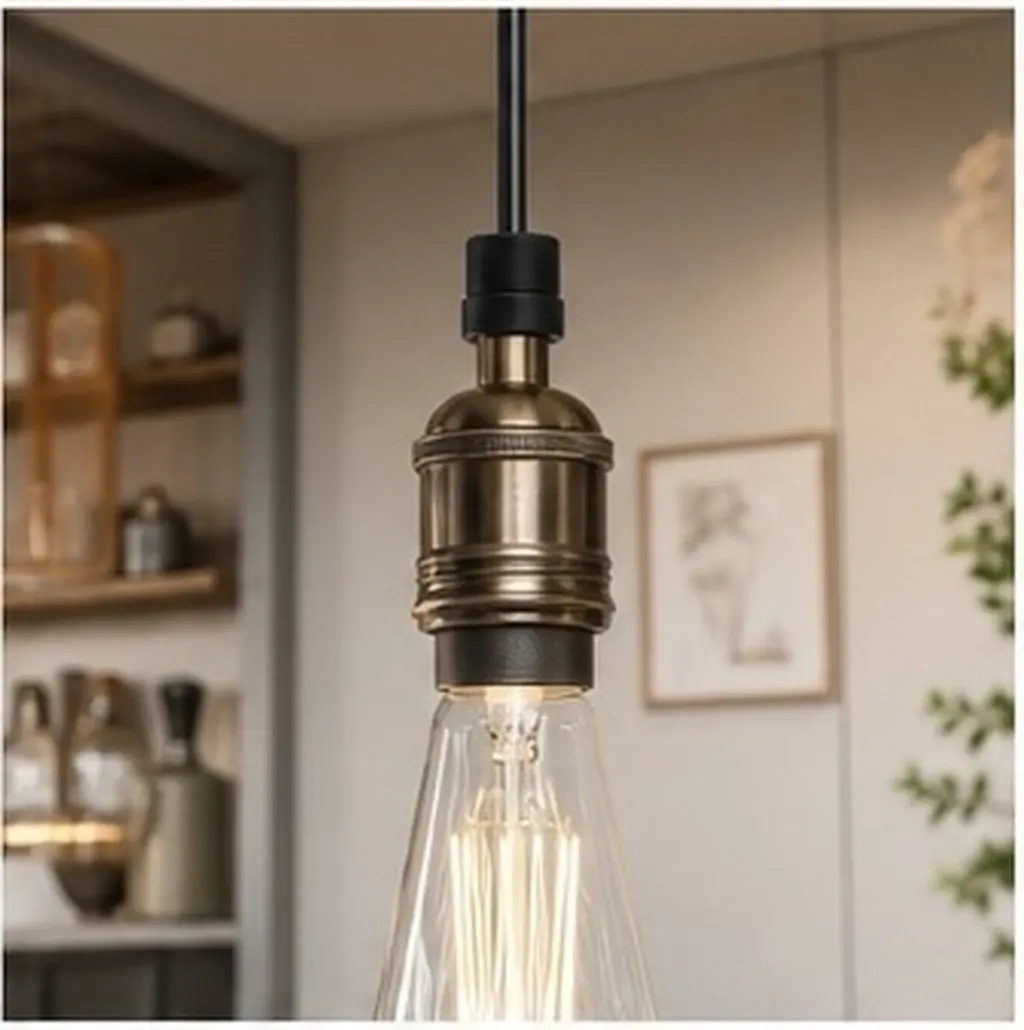 4Pcs Solid Metal Cord Grip Cable Gland Connector with Vintage Design for Hanging Lights Chandelier Strain Relief Fitting