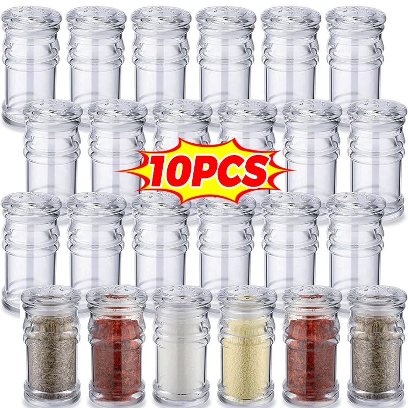 

Прозрачные бутылки для специй, солонки для перца, акриловые банки для приправ для барбекю, коробка для приправ, домашняя кухонная банка для хранения порошка