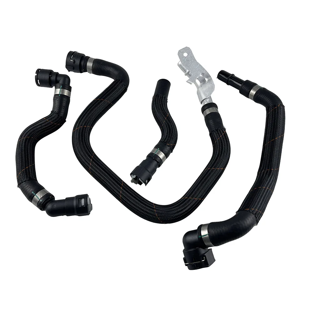 NBJKATO Brand New 4PCS Set Heater Supply Return Hose 68199254AB,52014624AA,52014627AB,68192082AA For Jeep Cherokee