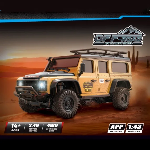 Huangbo Rc Car 1 43 Scale 4wd 2 4g App Control Mini Off Road Climbing Vehicle Simulation Remote Control Toy Car For Adults