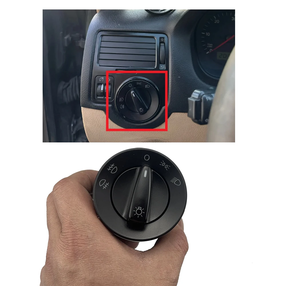 Original factory Headlight Control Switch Fog Light Knob for VW Bora Golf jetta MK4 4 IV 1998 1999 2000 2001 2002 2003 2004