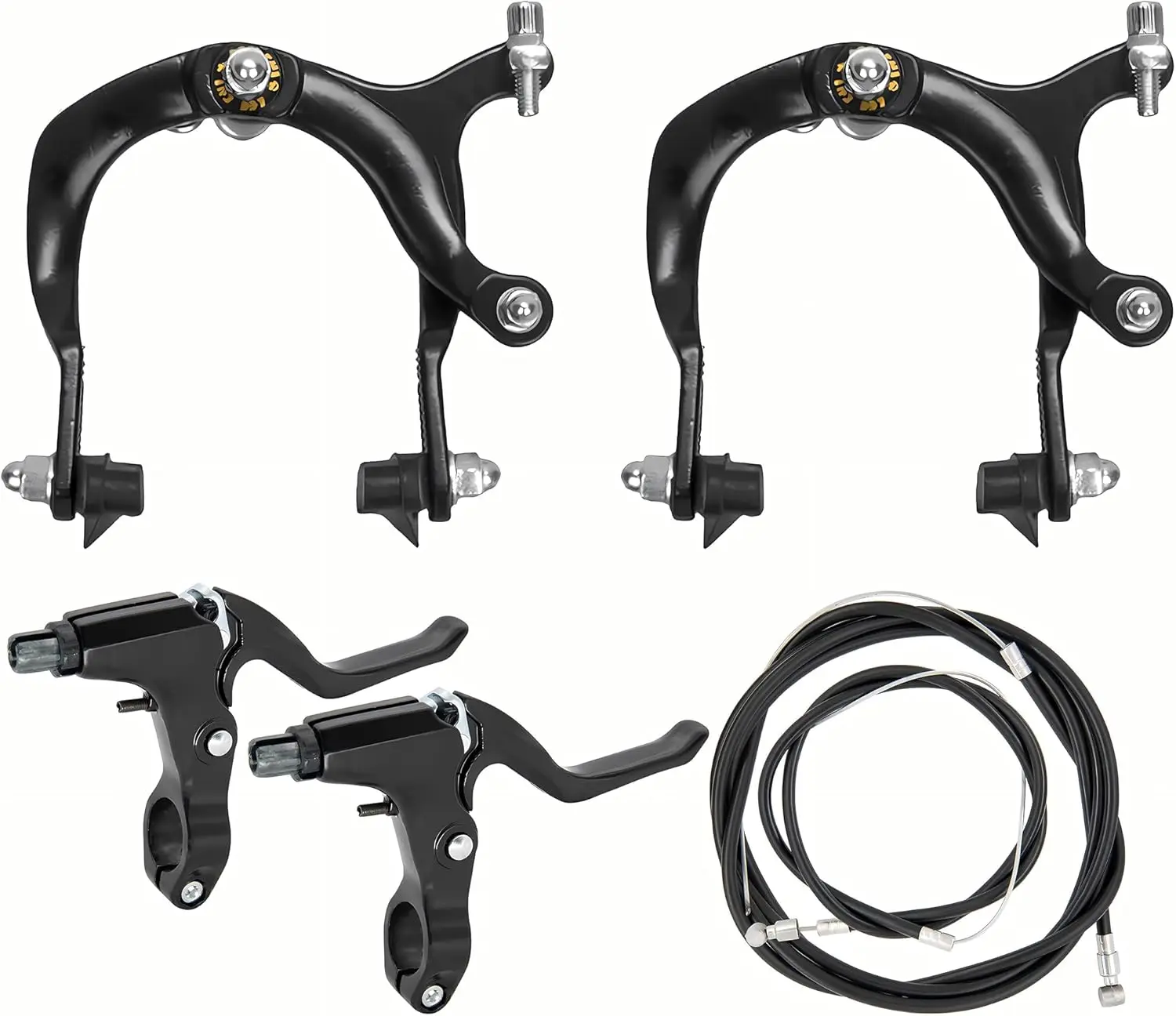 

Bike Brakes Calipers Set,Side Pull Brake Set,69-96mm Reach,for Bike C Shape Brake Aluminum Bicycle Brake