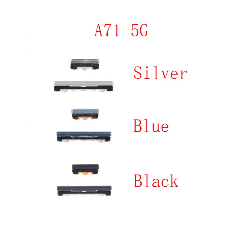 1 Set Power On Off Volume Button Side Keys For Samsung Galaxy A51 A71 4G 5G A515F A715F A716F A7160 A516 U V N D Repair Parts