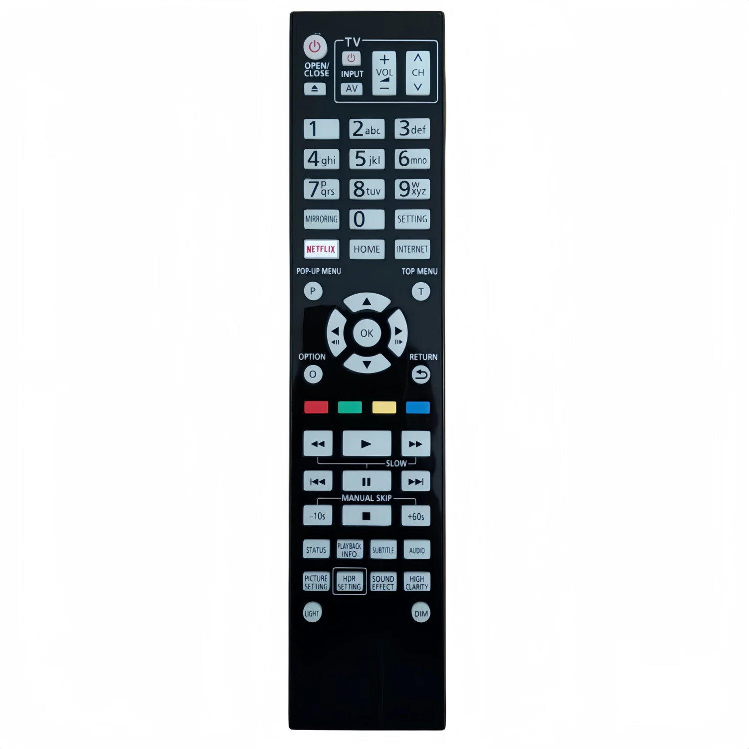 Control Remoto 100% Nuevo N2QAYA000172 para Reproductor de DVD Panasonic DP-UB9000P1K DP-UB820P-K DP-UB820 DPUB9000GN DP-UB9000-K