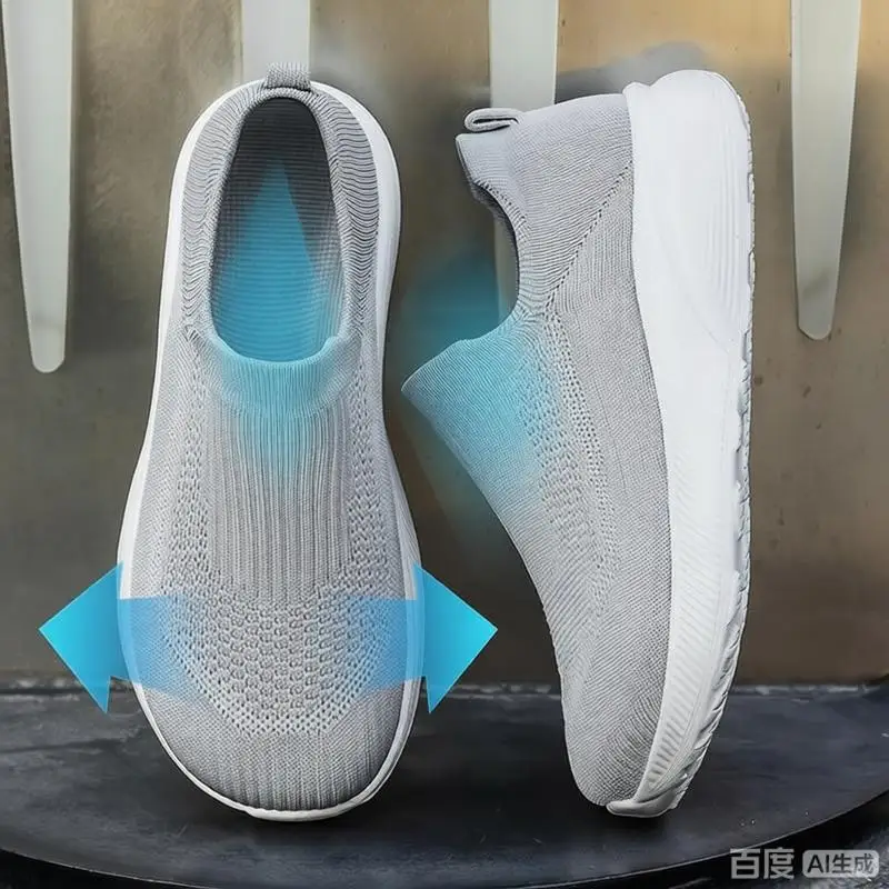 Wide Box Slip-on Diabetic Shoes Elderly Comfort Walking Sneakers Orthopedic Bunion Swollen Foot Hallux Valgus Thumb Eversion