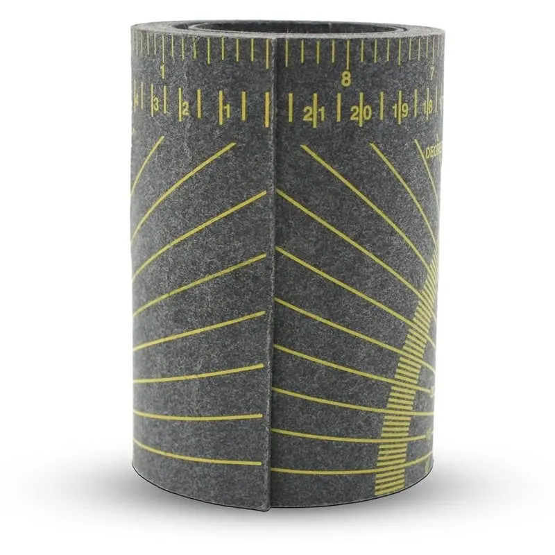 Image of AB66-Rohrumwicklungsgerät, schwarzes Rohr-Messwerkzeug, flexibles Winkelmess- und Markierungsgerät 4 Zoll x 6 Fuß