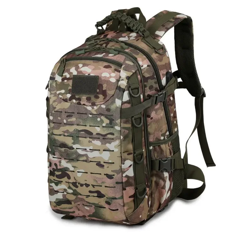 Taktische Outdoor-Tarnrucksack mit zwei Schultergurten - Neues Modell Rucksack - Multifunktionale wasserdichte Tasche für Militär-Enthusiasten und Pendler – Detail 27