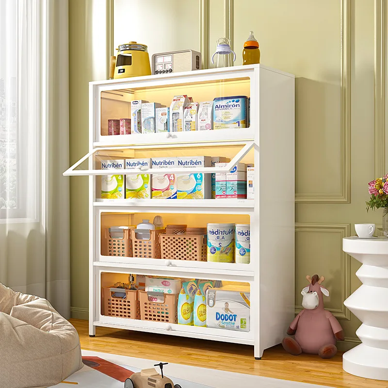 

Sanjian Household Steel Bookcase Dust-proof Bookshelf Iron Cabinet Glass Display Cabinet Floor Cabinet Storage Cabinet Locker