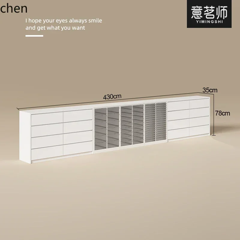 X9  Nail Salon Display Nail Polish Gel Storage Cabinet Floor-standing Nail Polish Color Board Wall Cabinet Storage
