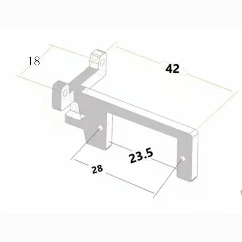 Metal Gearbox Shift Bracket and Servo for 1/14 Tamiya RC Truck Trailer Tipper Scania MAN Benz Actros Volvo Car Diy Parts