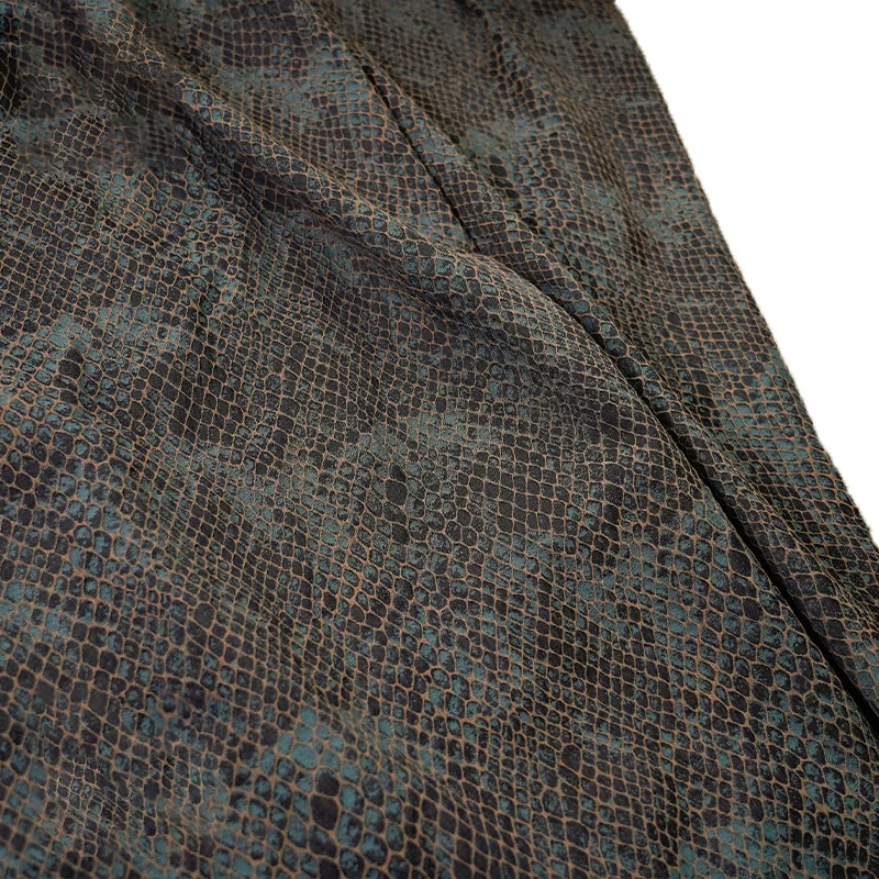 

Модный костюм с рисунком рыбьей чешуи, цветная тканая жаккардовая ткань, плиссированное платье в стиле ретро, ткань для одежды Ципао