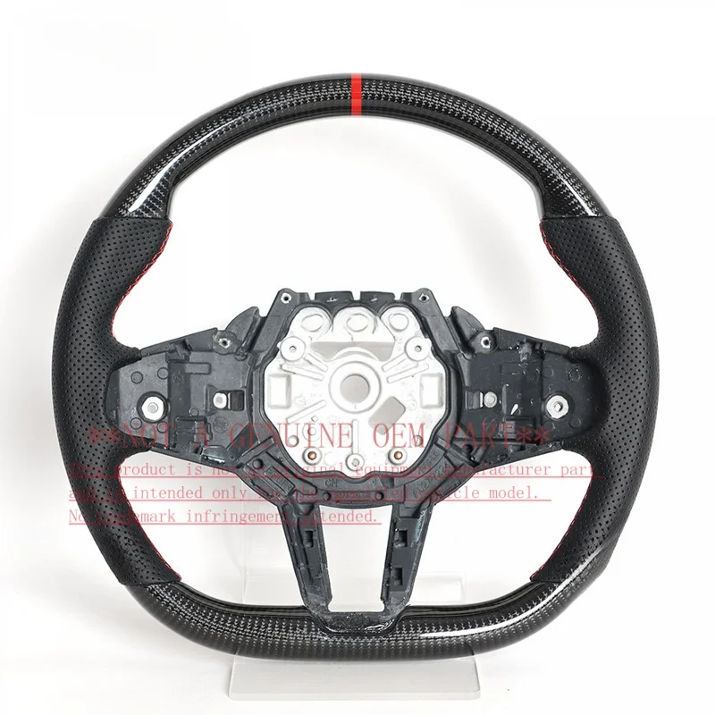 For BMW M2 G87 M3 G80 G20 M4 G82 LCI Carbon Fiber Steering Wheel Horn Cover Horn Shell Decorative Cover
